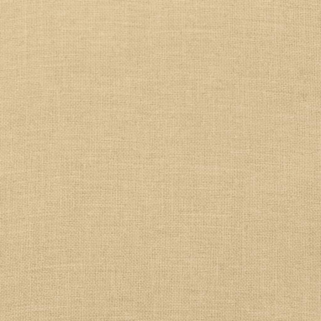 Perne scaun cu spătar mic, 2 buc. melanj bej 100x50x4 cm textil