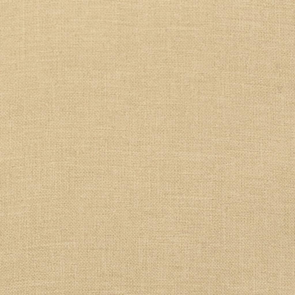 Perne scaun cu spătar mic, 4 buc. melanj bej 100x50x4 cm textil