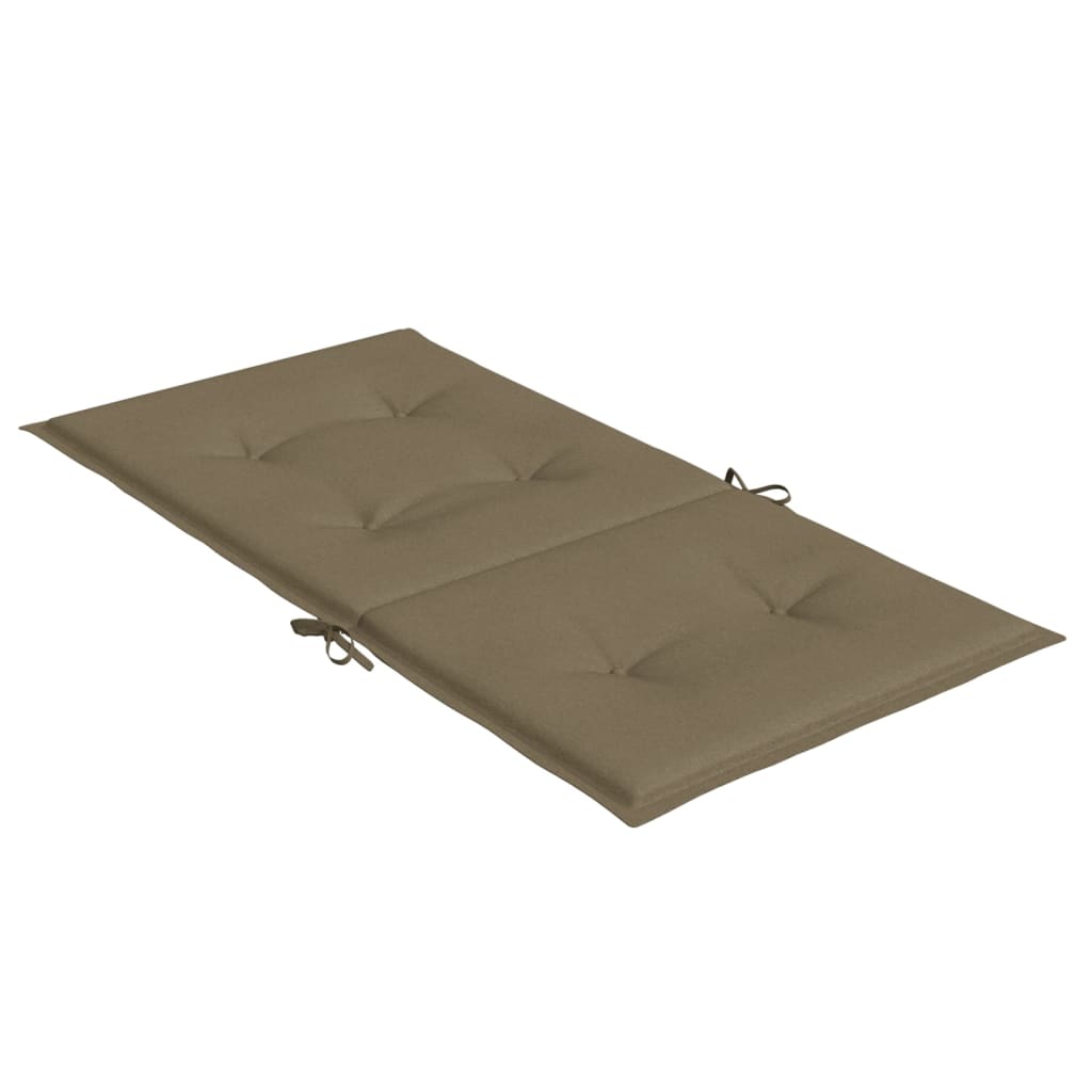 Perne scaun cu spătar mic 2 buc. melanj taupe 100x50x4cm textil