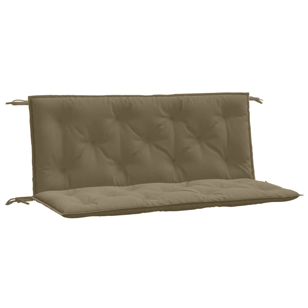 Pernă bancă de grădină 2 buc melanj gri taupe 120x50x7cm textil