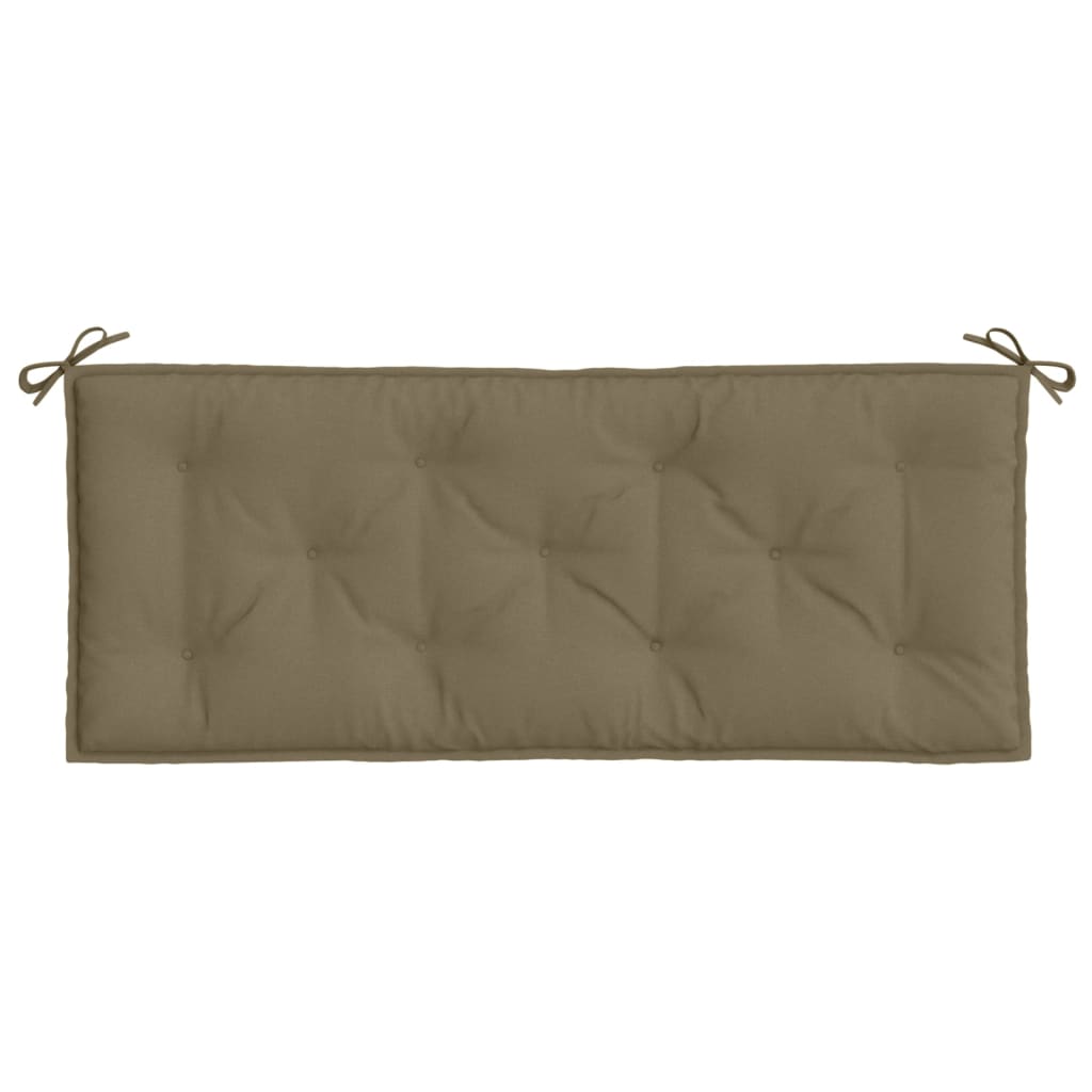 Pernă bancă de grădină 2 buc melanj gri taupe 120x50x7cm textil