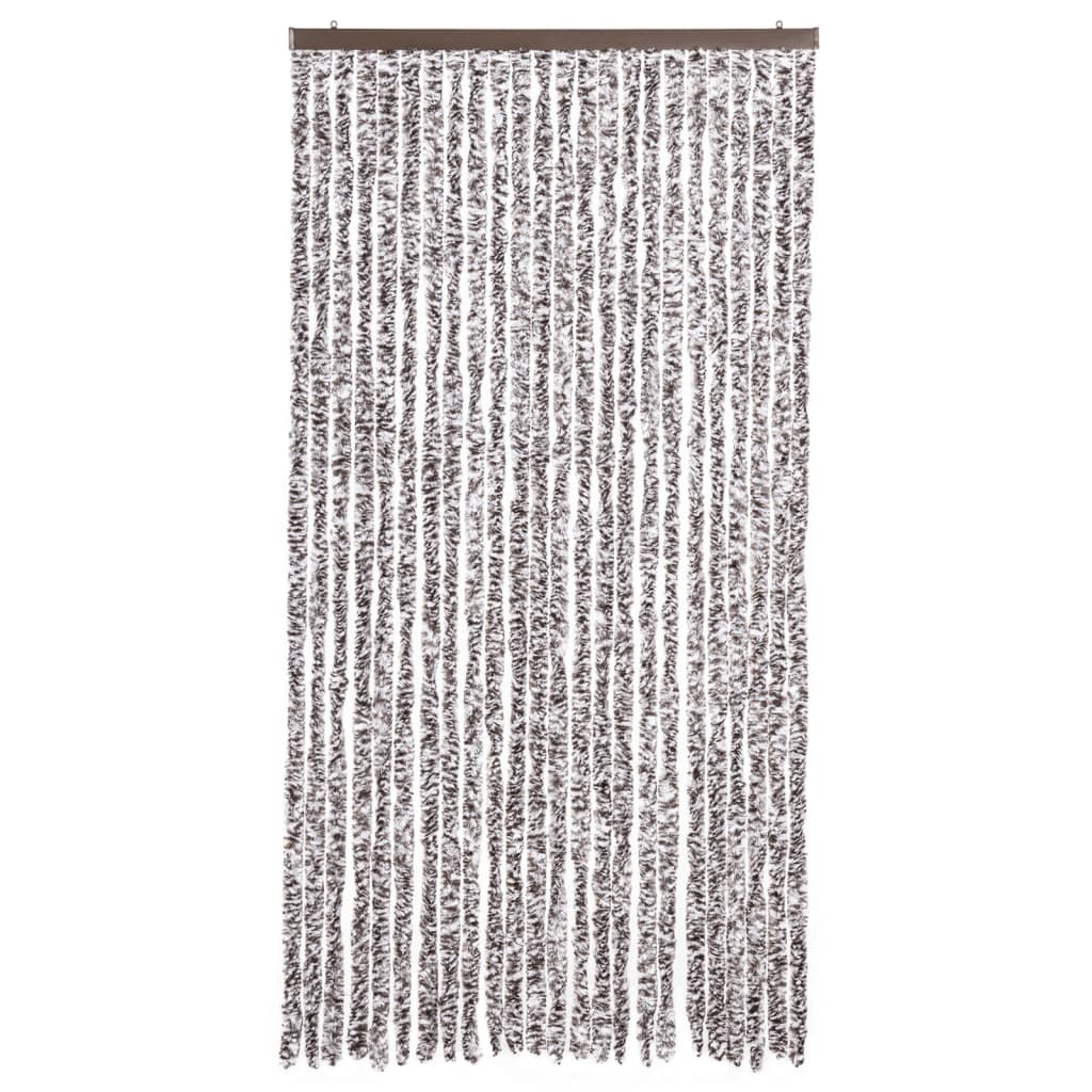 Perdea pentru insecte, maro și bej, 100x230 cm, chenille