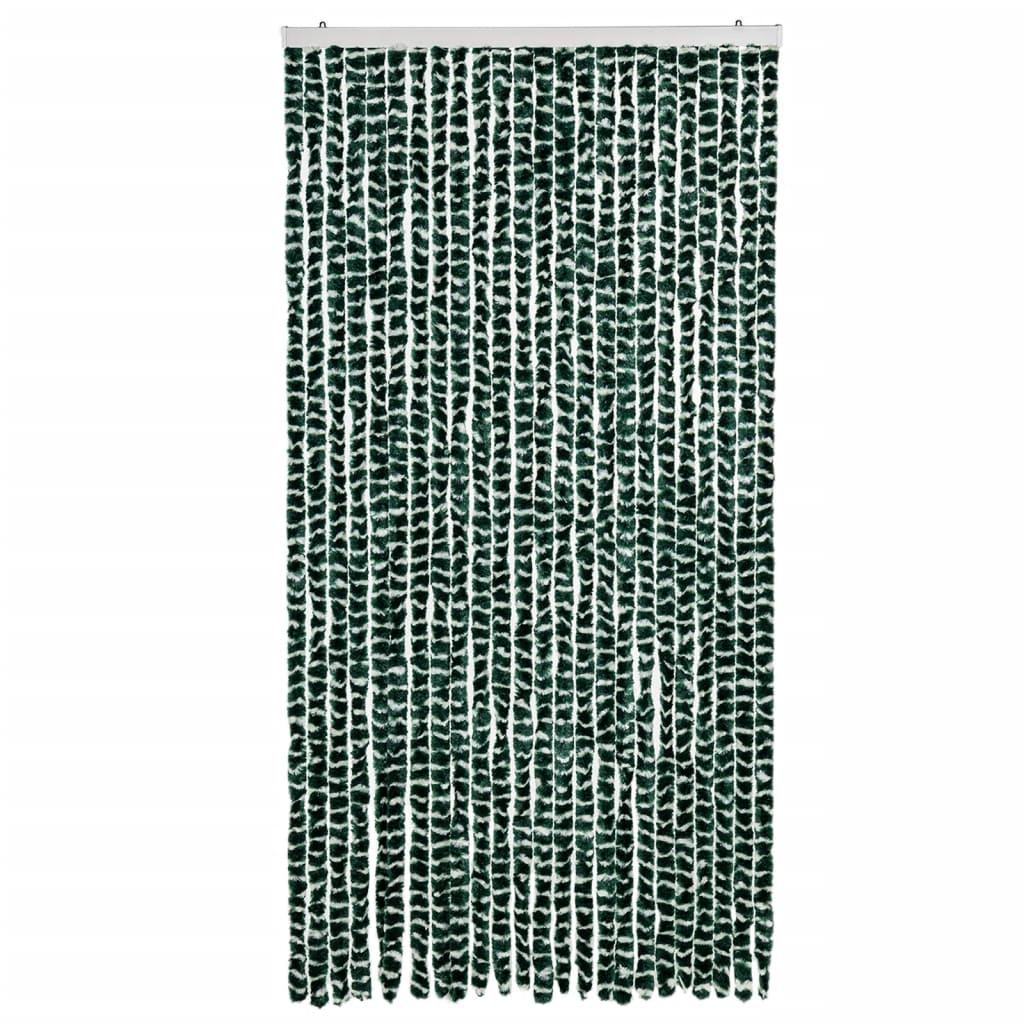 Perdea pentru insecte, verde și alb, 100x200 cm, chenille