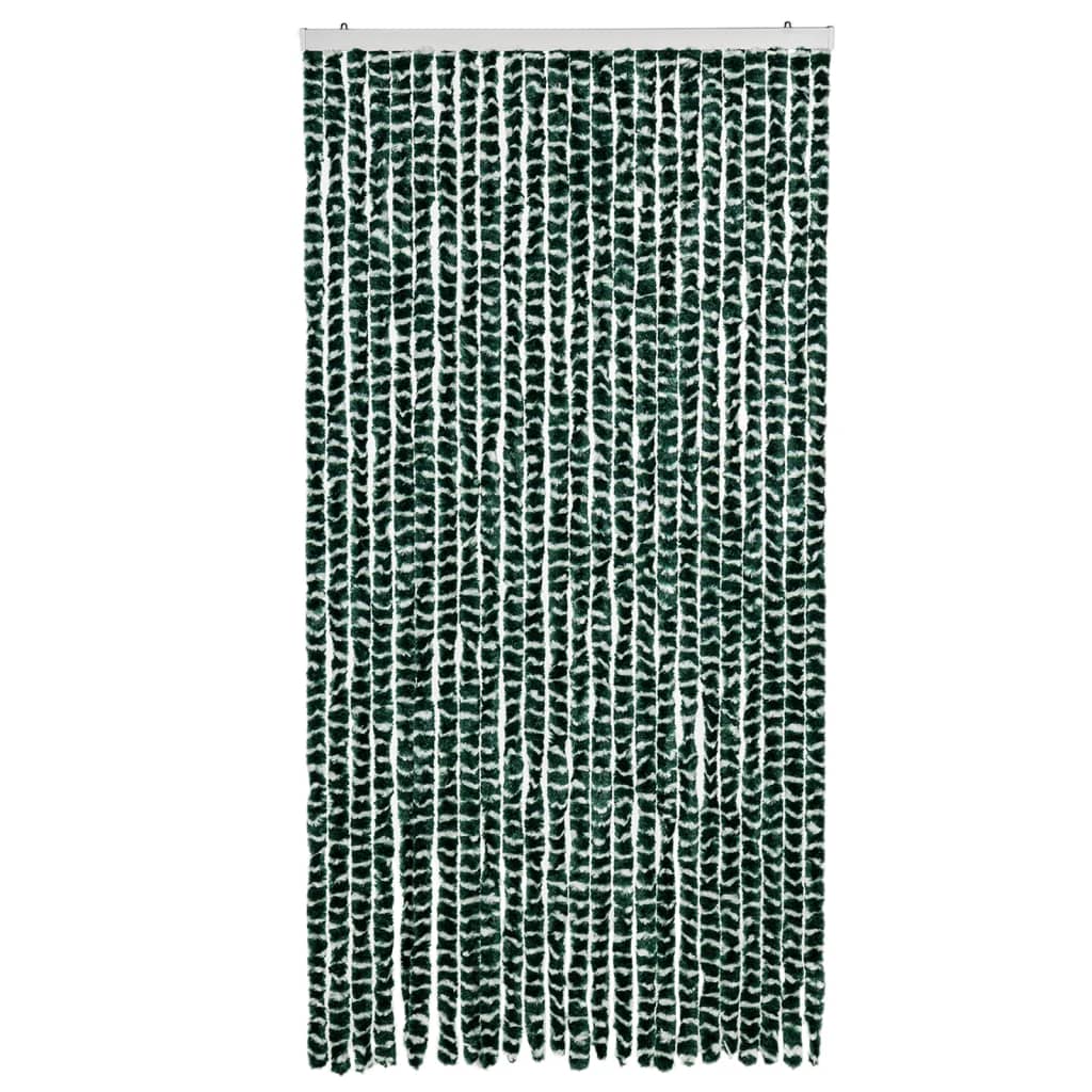 Perdea pentru insecte, verde și alb, 100x230 cm, chenille