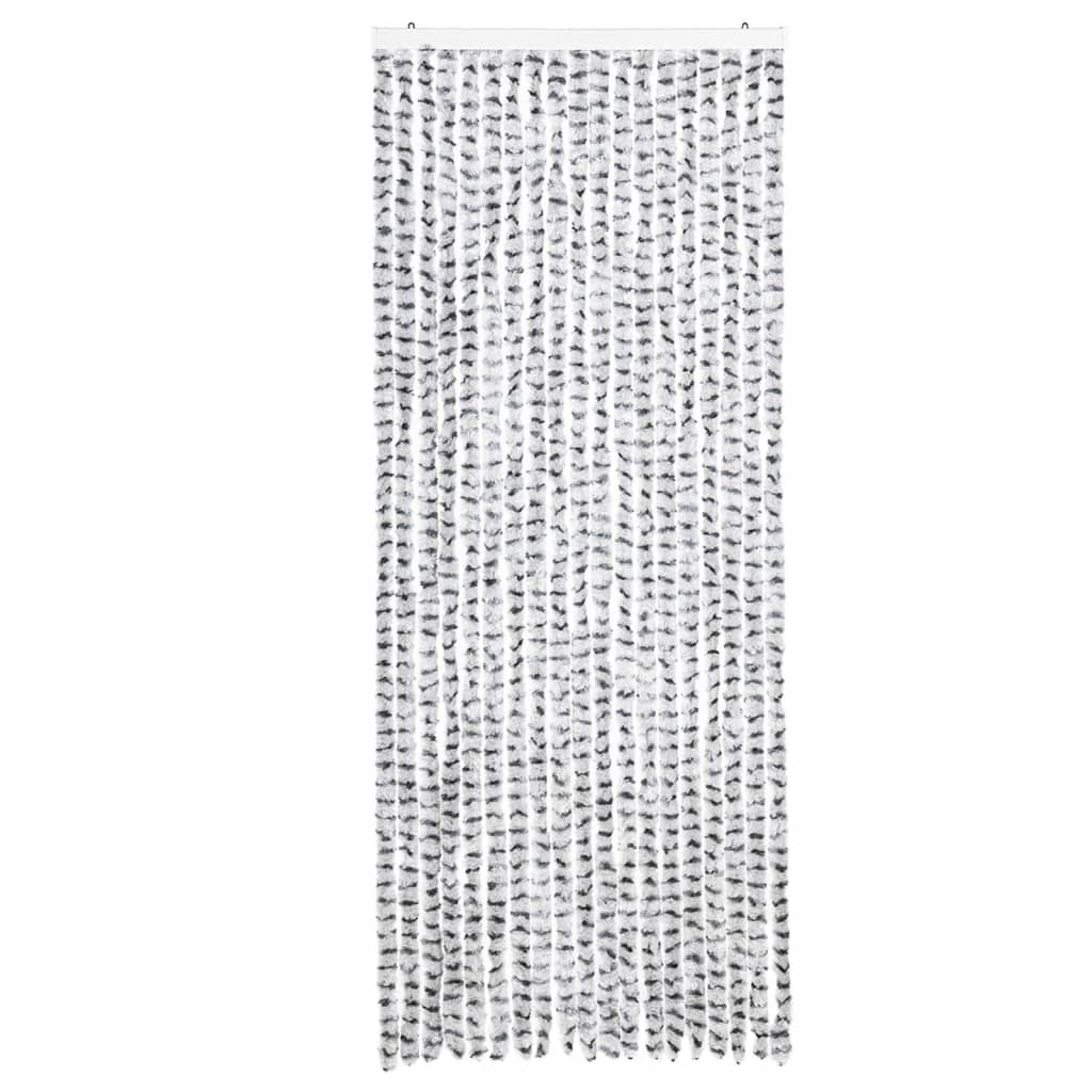 vidaXLPerdea pentru insecte gri deschis și gri închis56x200cm chenille