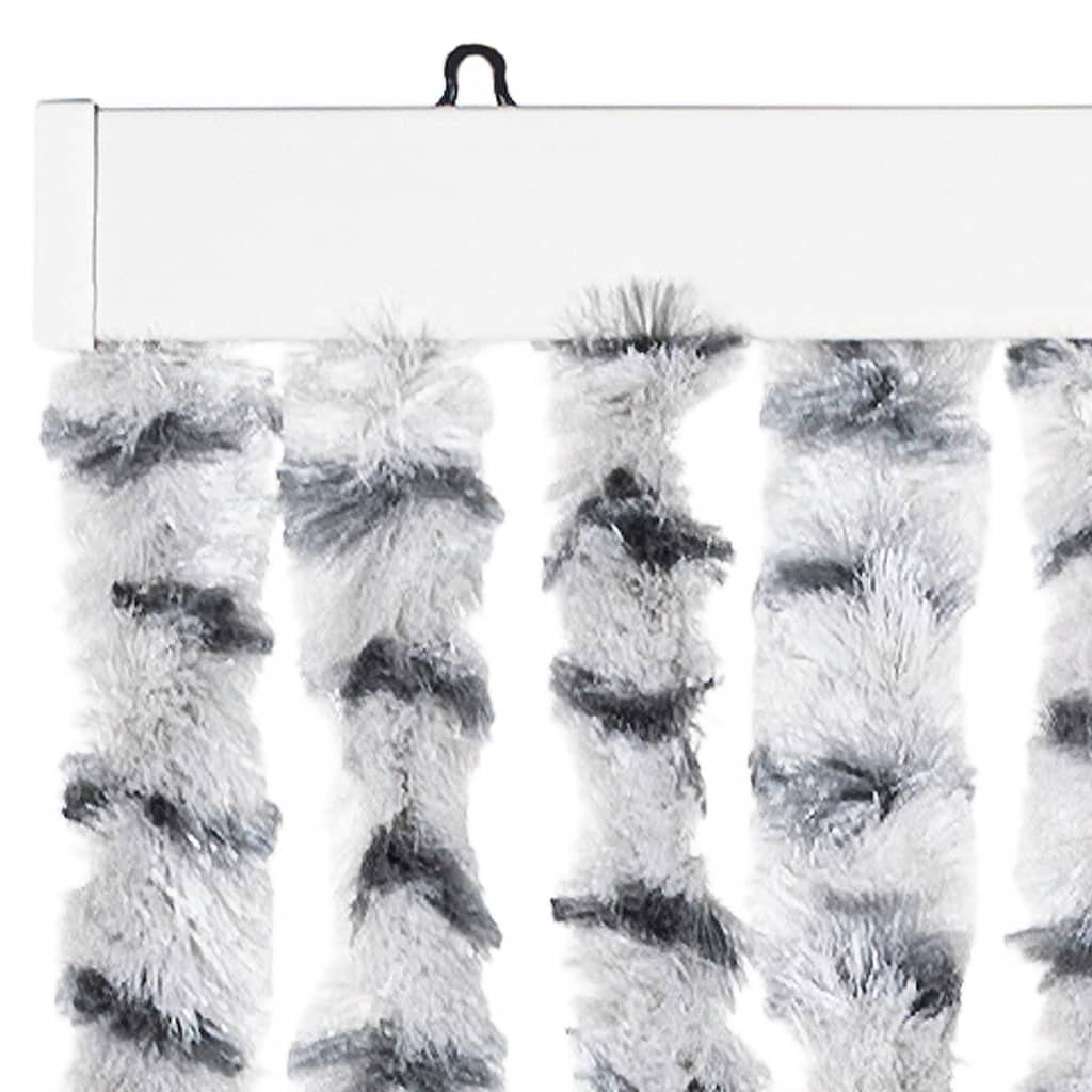 vidaXLPerdea pentru insecte gri deschis și gri închis56x200cm chenille