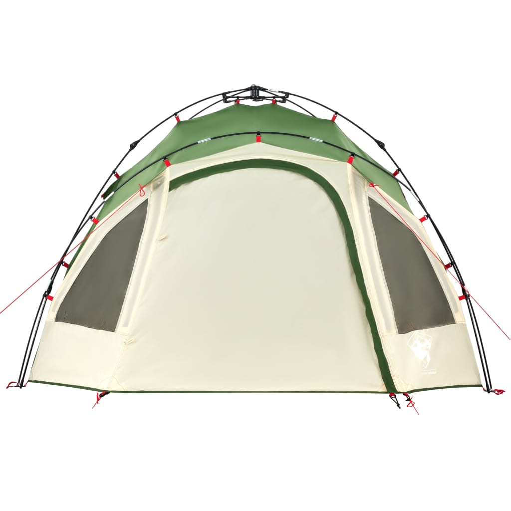 Cort de camping cupolă 3 persoane, setare rapidă, verde