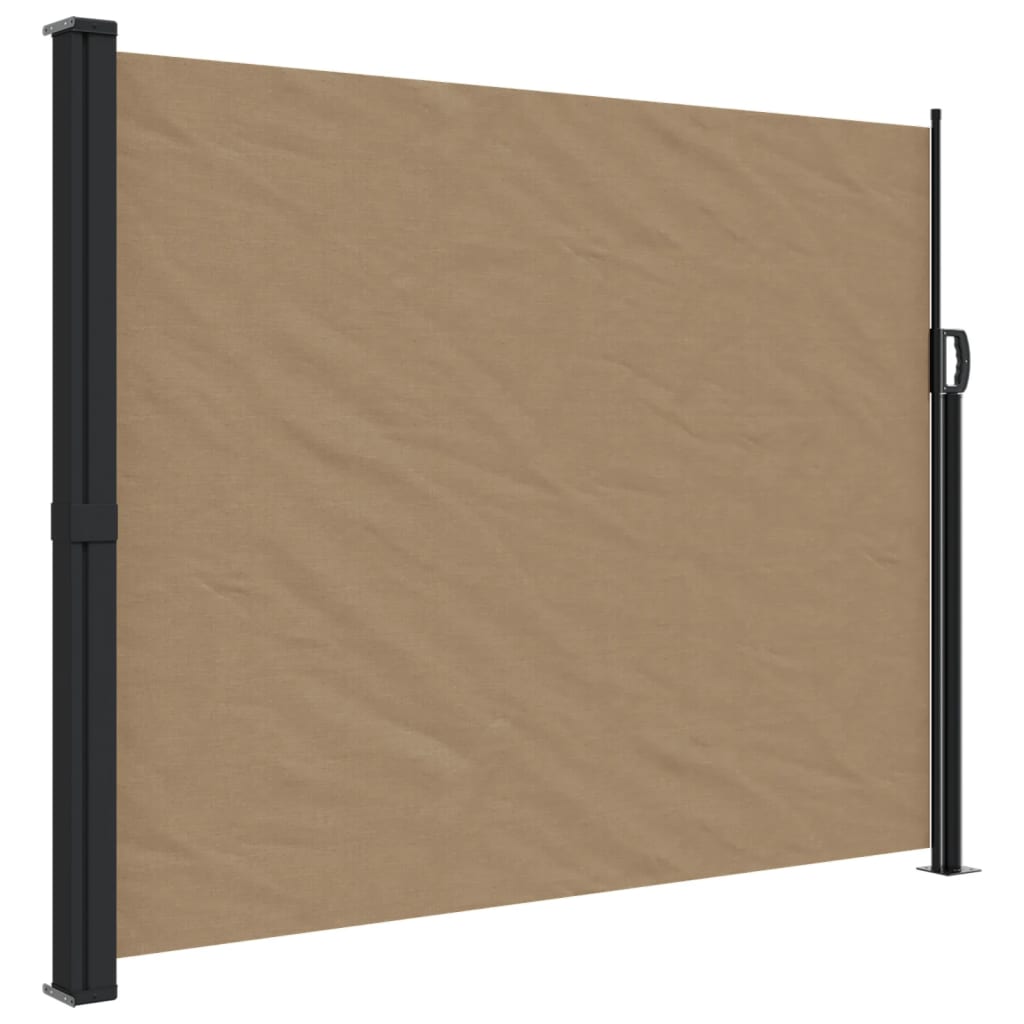Copertina laterală retractabilă, gri taupe, 160x500 cm