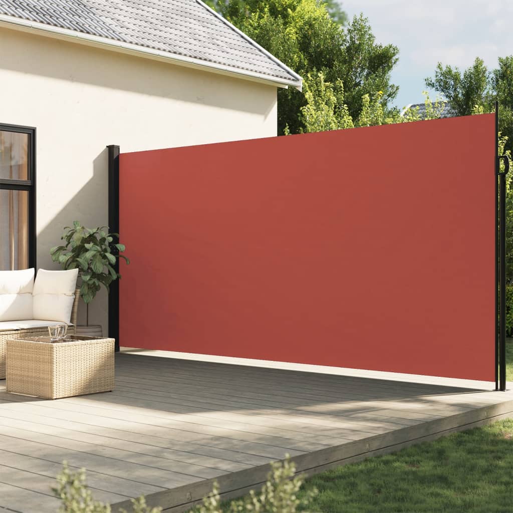 Copertină laterală retractabilă, teracotă, 200x500 cm