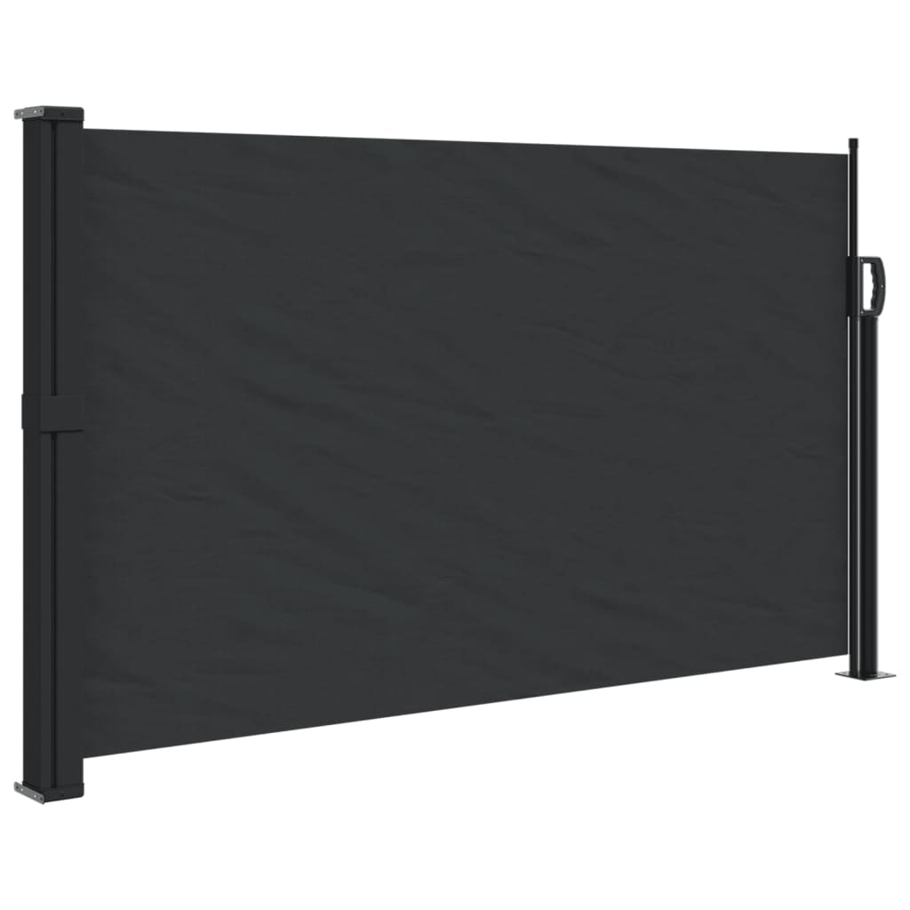 Copertină laterală retractabilă, negru, 120 x 600 cm