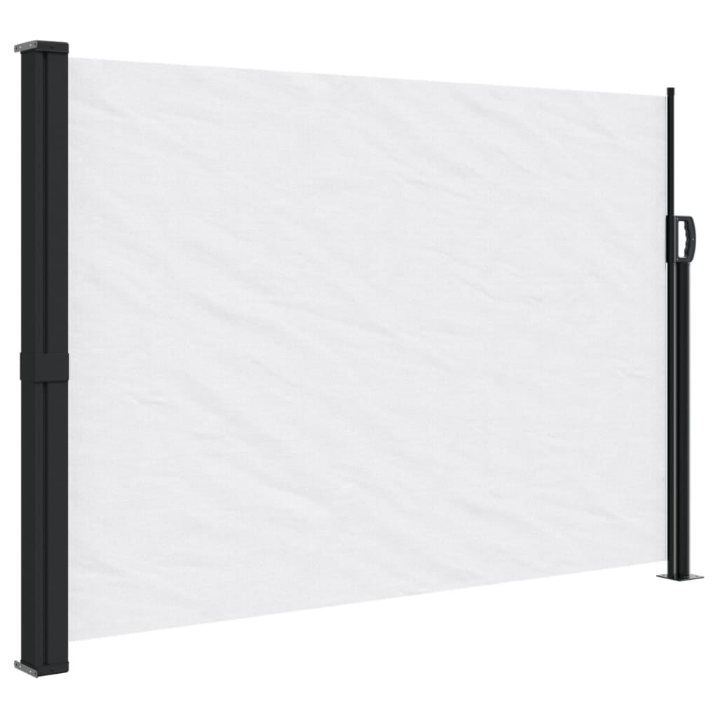 Copertină laterală retractabilă, alb, 140x600 cm