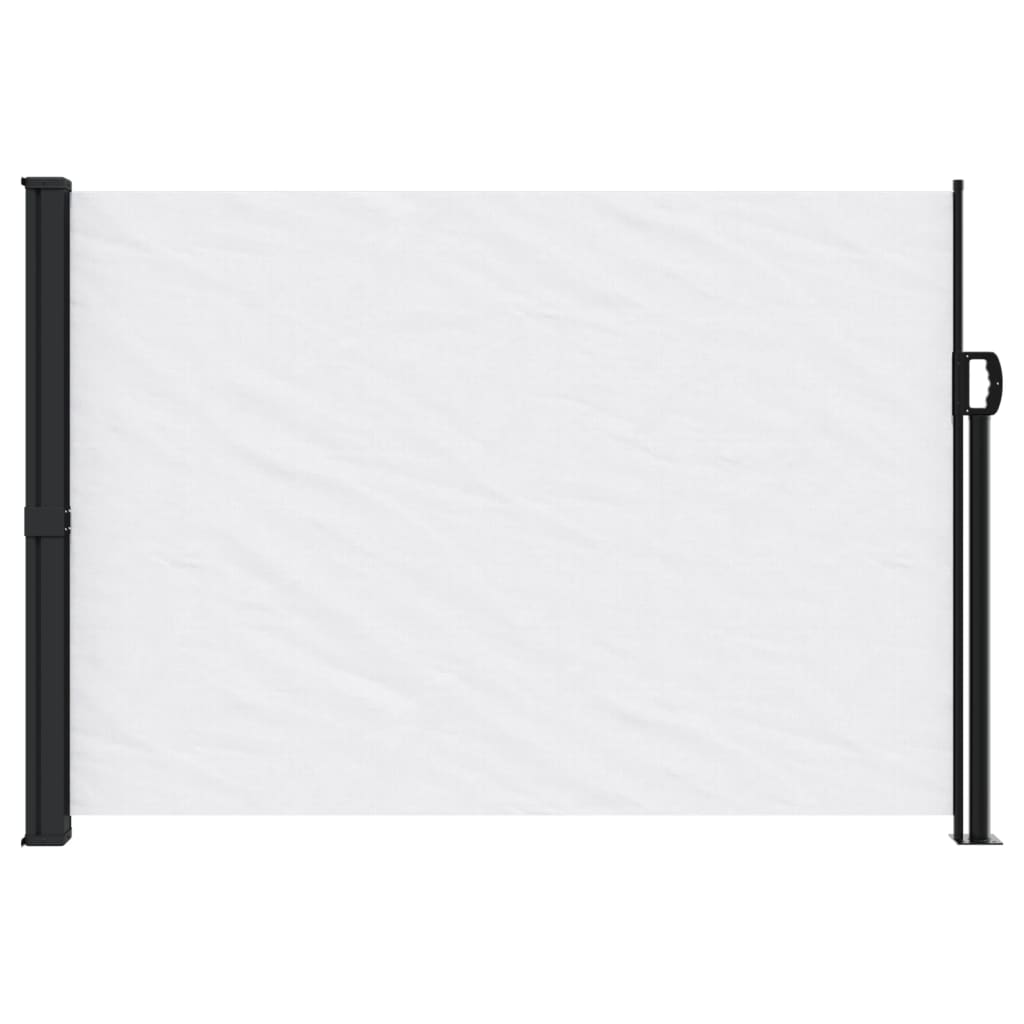 Copertină laterală retractabilă, alb, 140x600 cm