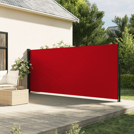 Copertină laterală retractabilă, roșu, 160 x 600 cm