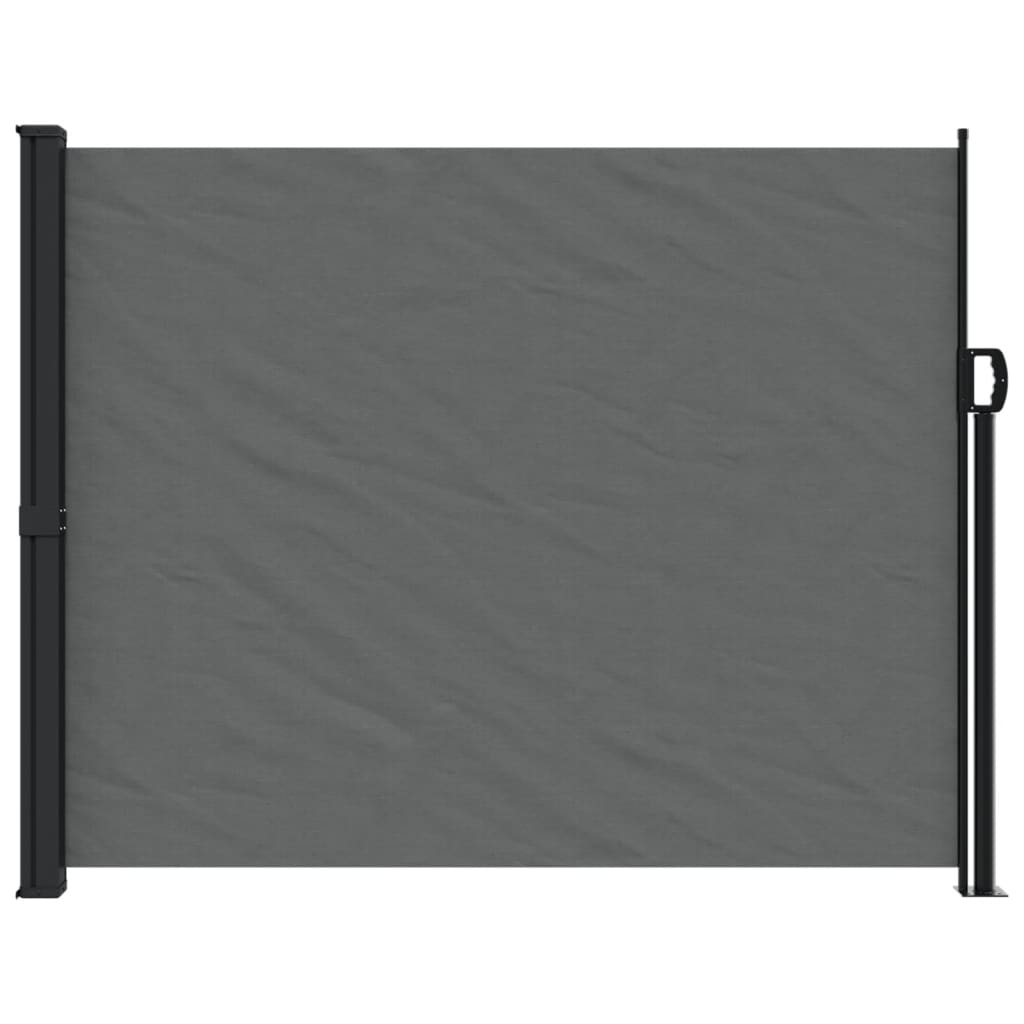 Copertină laterală retractabilă, antracit, 160 x 600 cm