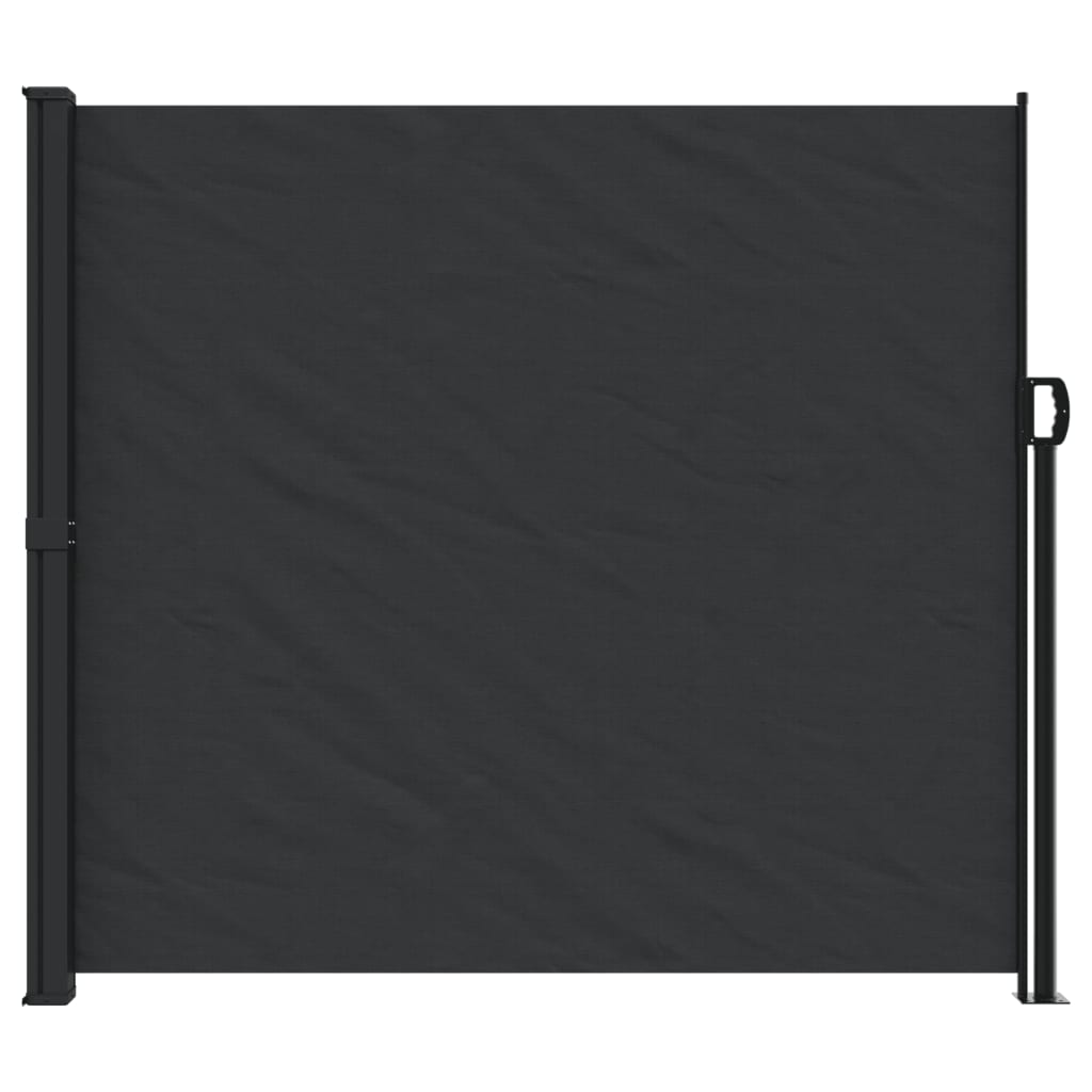 Copertină laterală retractabilă, negru, 180x600 cm