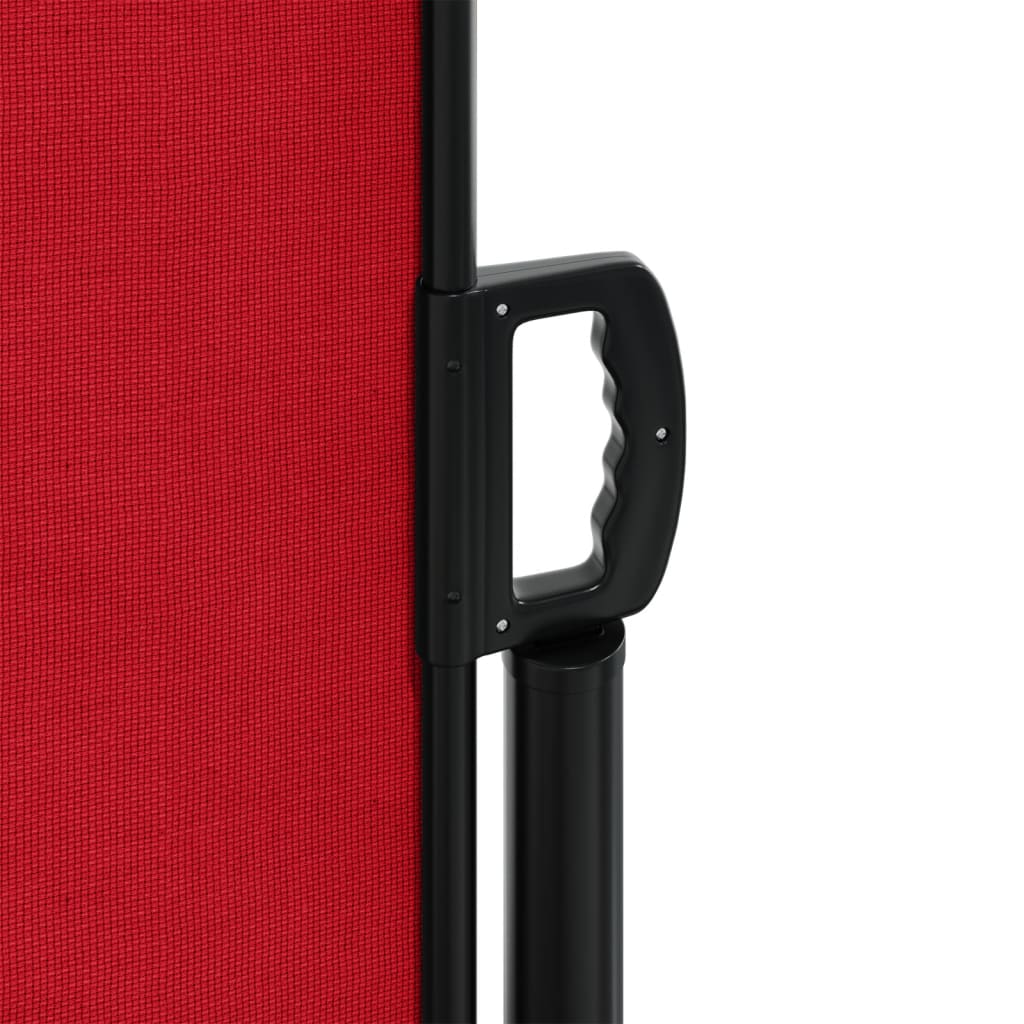 Copertină laterală retractabilă, roșu, 200x600 cm