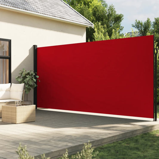 Copertină laterală retractabilă, roșu, 200x600 cm