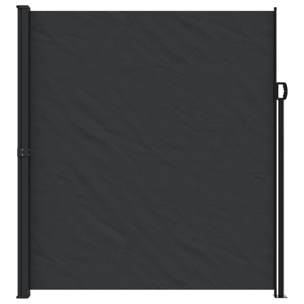Copertină laterală retractabilă de terasă, negru, 220x600 cm