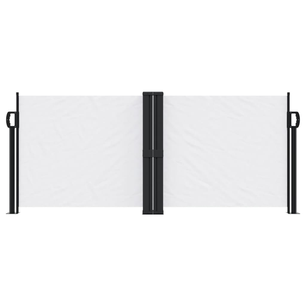 Copertină laterală retractabilă, alb, 100 x 600 cm