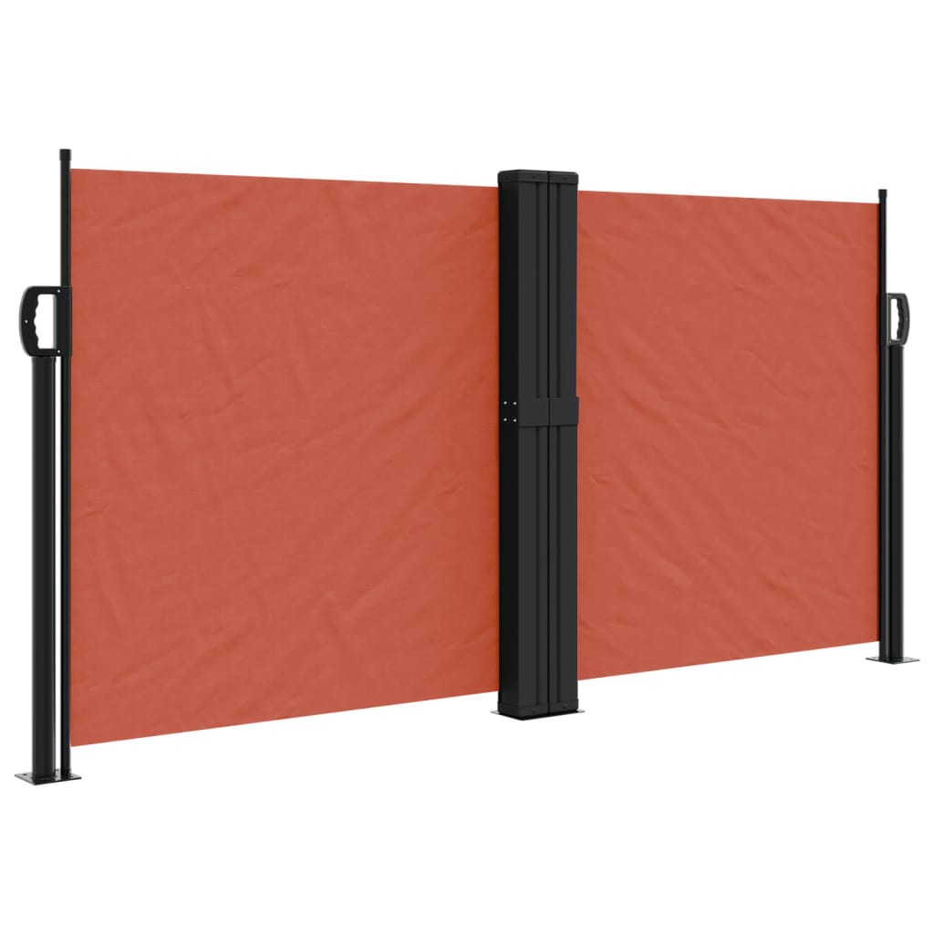 Copertină laterală retractabilă, teracotă, 120 x 600 cm