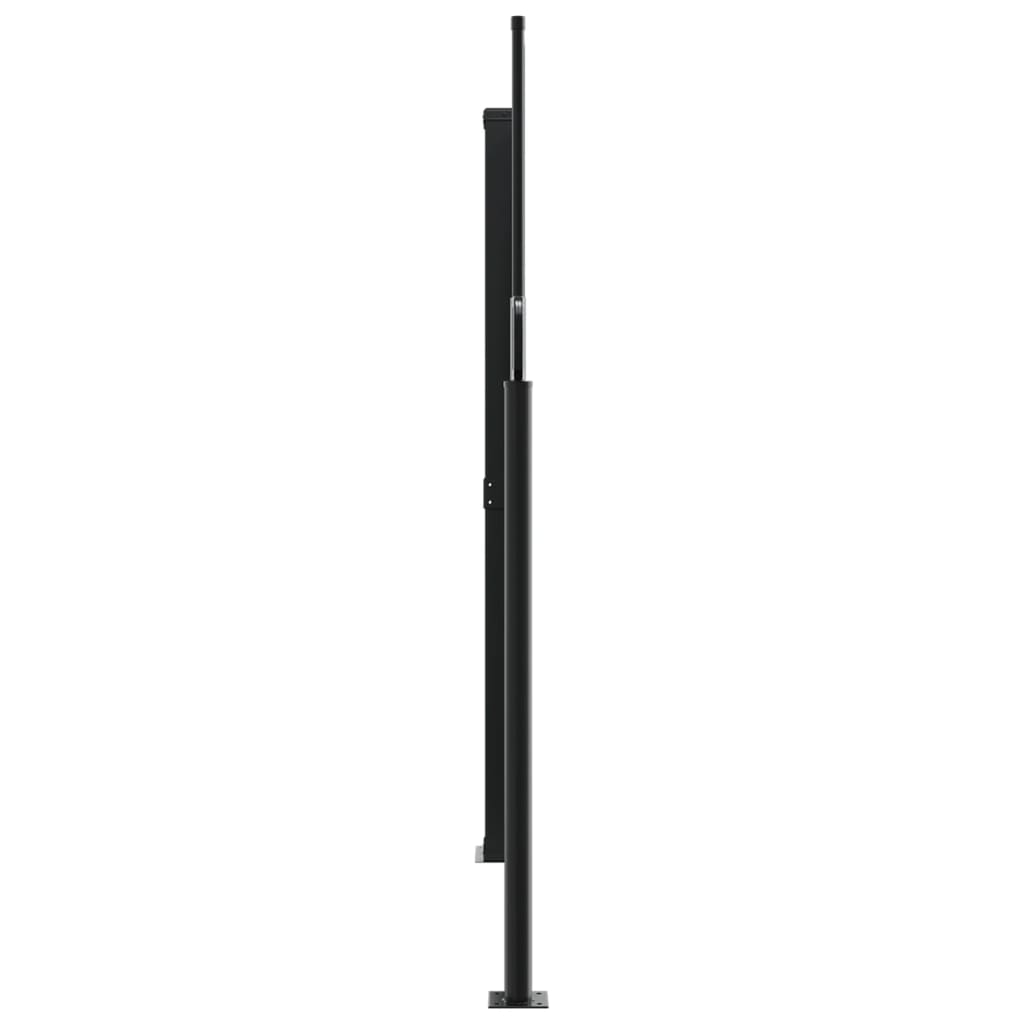 Copertină laterală retractabilă, antracit, 160 x 600 cm