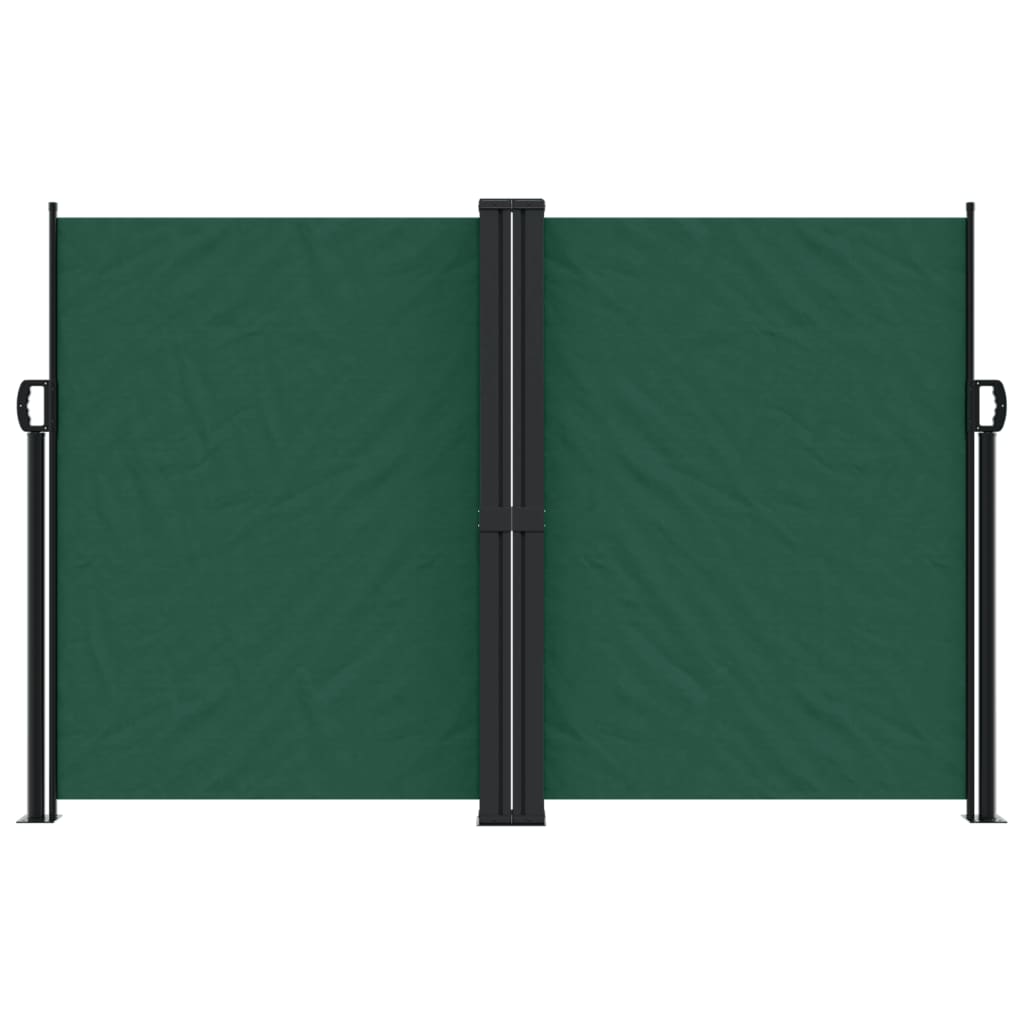 Copertină laterală retractabilă, verde închis, 160 x 600 cm