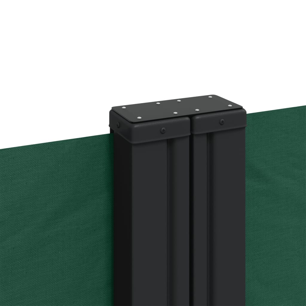 Copertină laterală retractabilă, verde închis, 160 x 600 cm