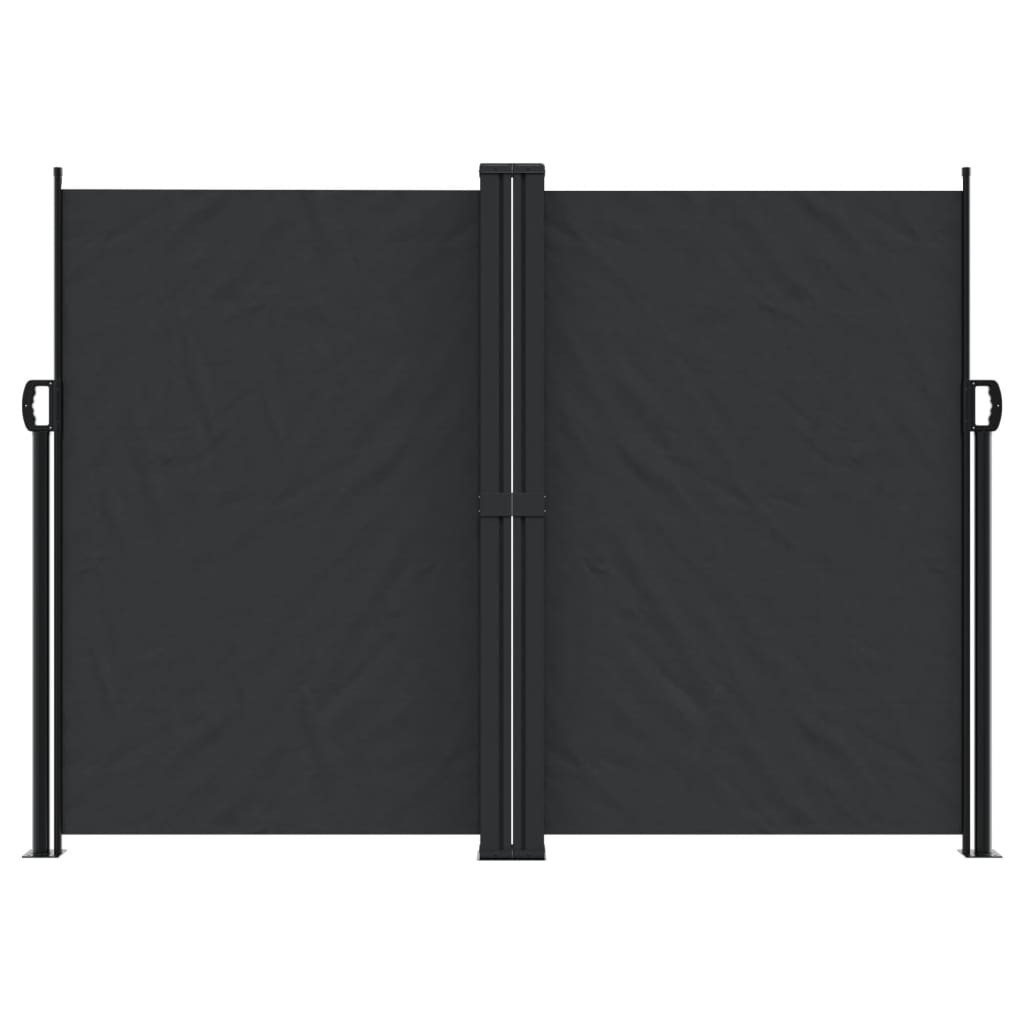 Copertină laterală retractabilă, negru, 180x600 cm