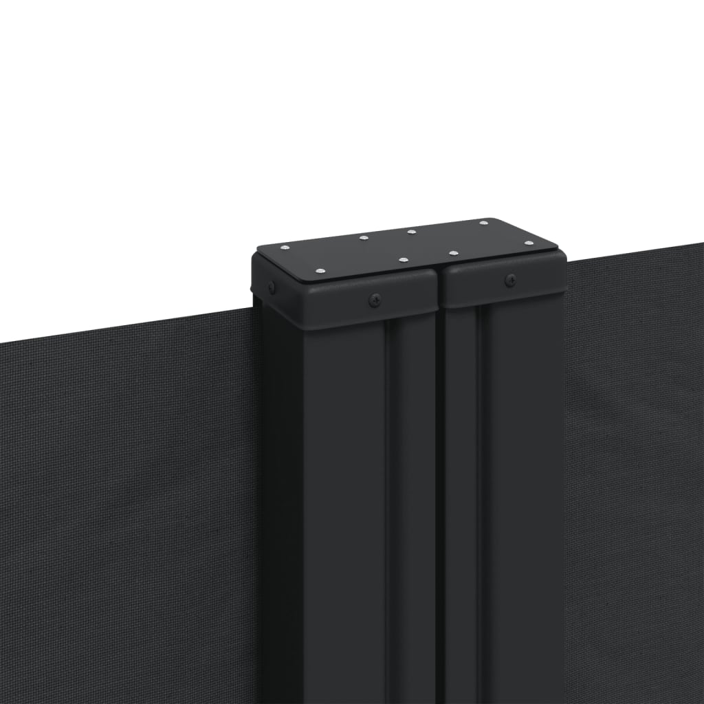 Copertină laterală retractabilă, negru, 180x600 cm