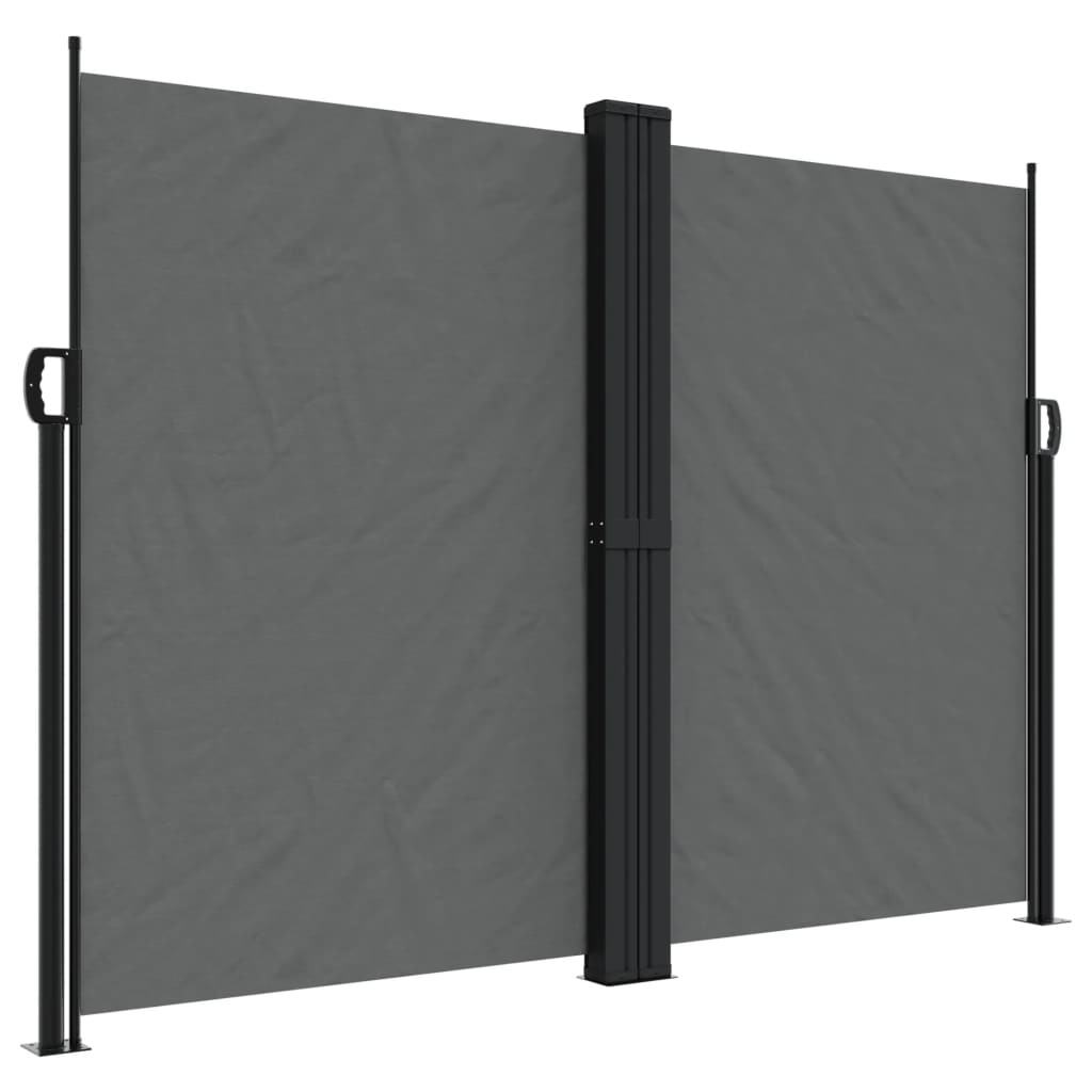 Copertină laterală retractabilă, antracit, 180x600 cm