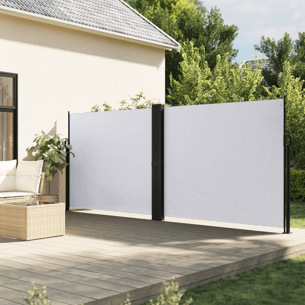 Copertină laterală retractabilă, alb, 180x600 cm