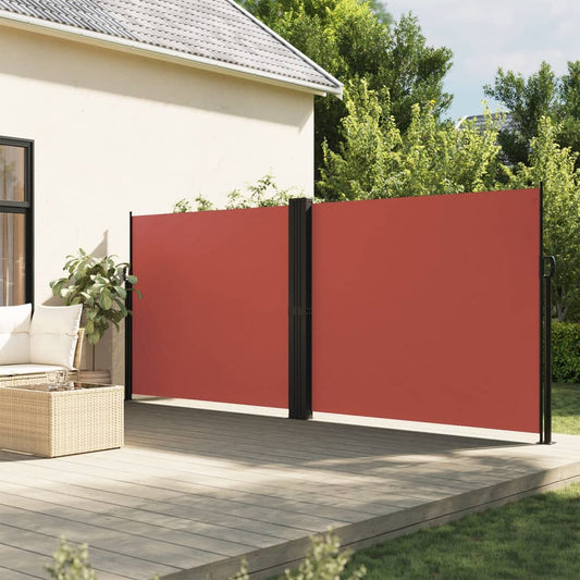 Copertină laterală retractabilă, teracotă, 180x600 cm