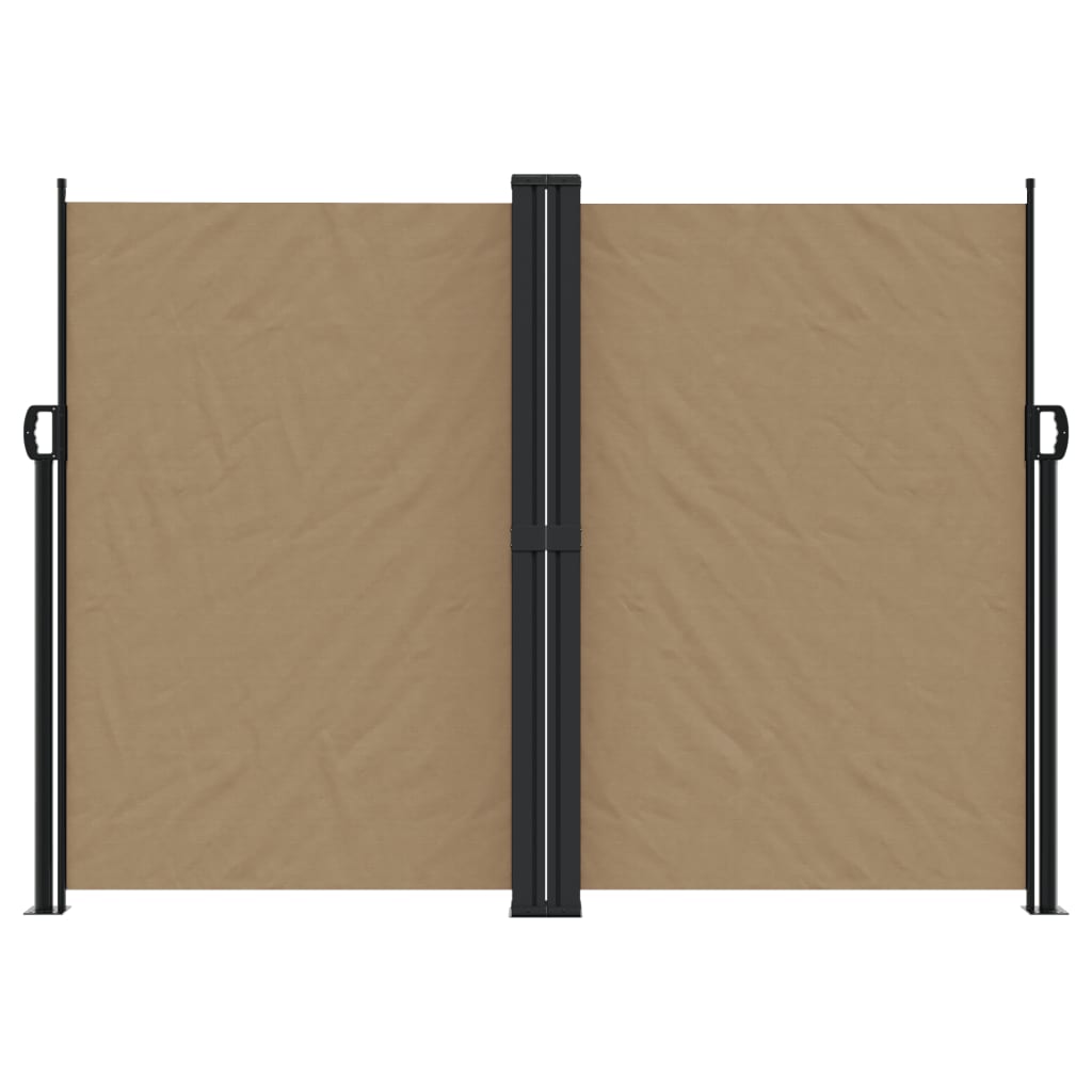 Copertină laterală retractabilă, gri taupe, 180x600 cm