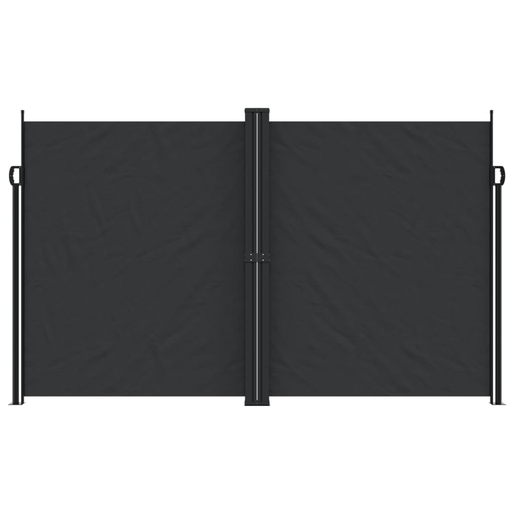 Copertină laterală retractabilă, negru, 200x600 cm