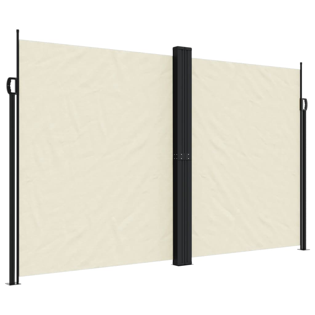 Copertină laterală retractabilă, crem, 200x600 cm