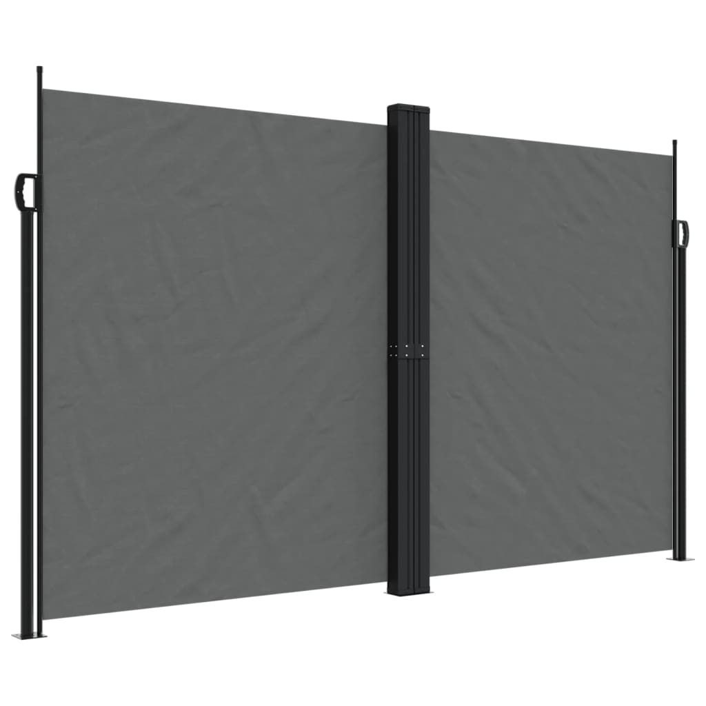 Copertină laterală retractabilă, antracit, 200x600 cm