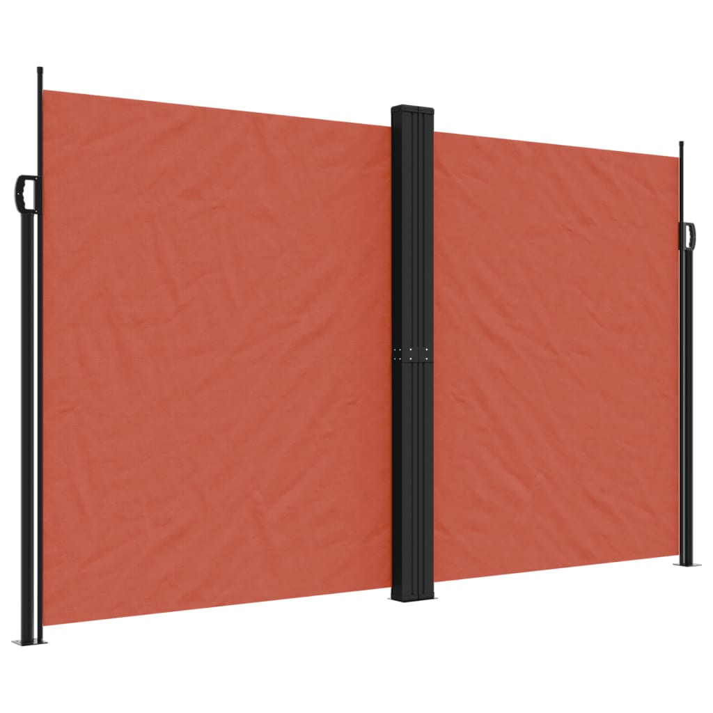 Copertină laterală retractabilă, teracotă, 200x600 cm