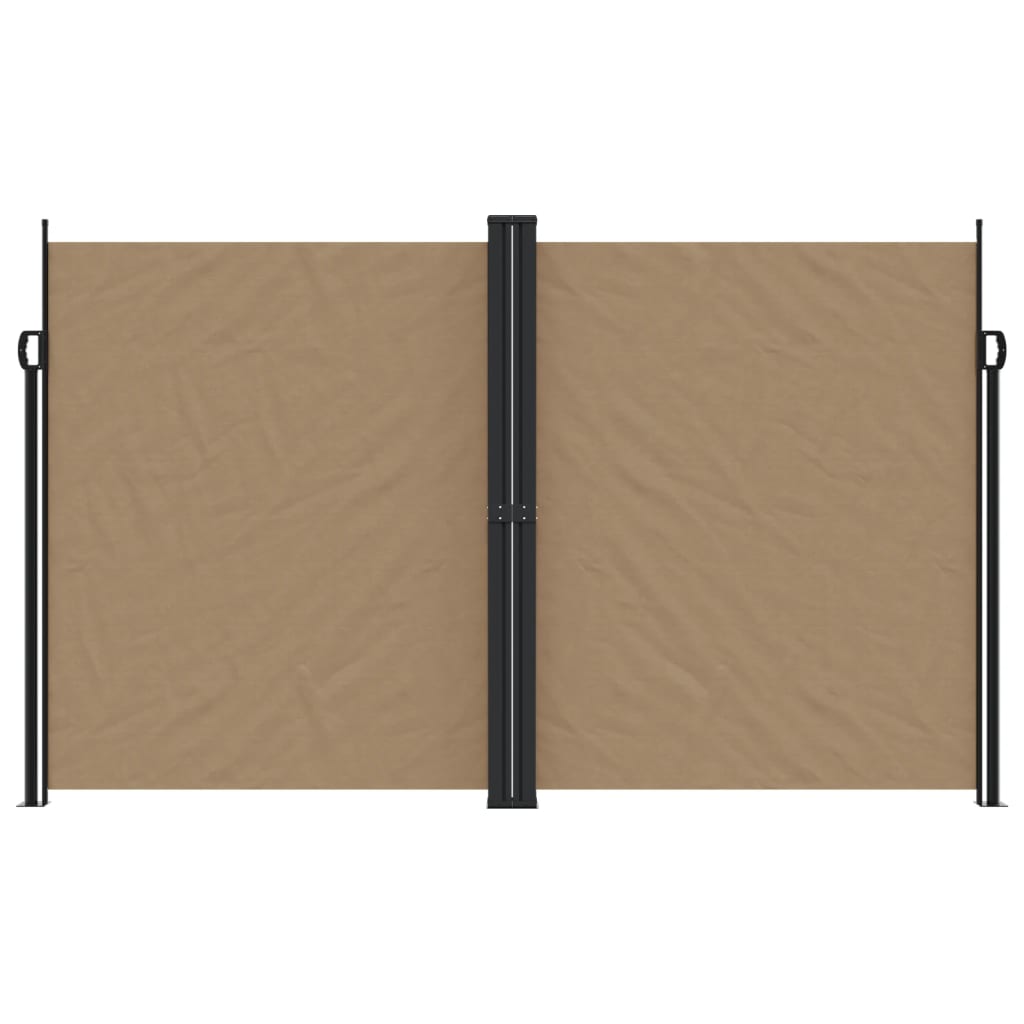 Copertină laterală retractabilă, gri taupe, 200x600 cm