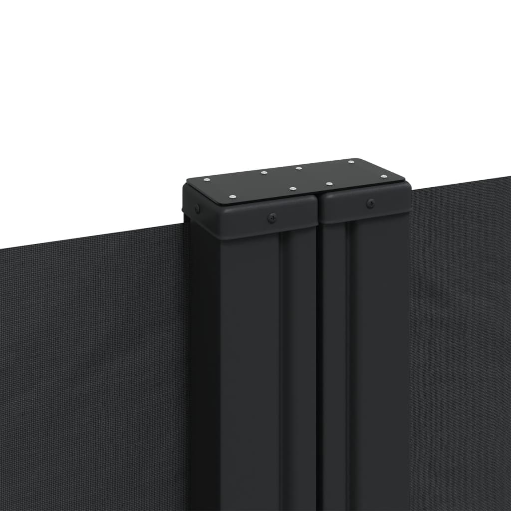 Copertină laterală retractabilă de terasă, negru, 220x600 cm
