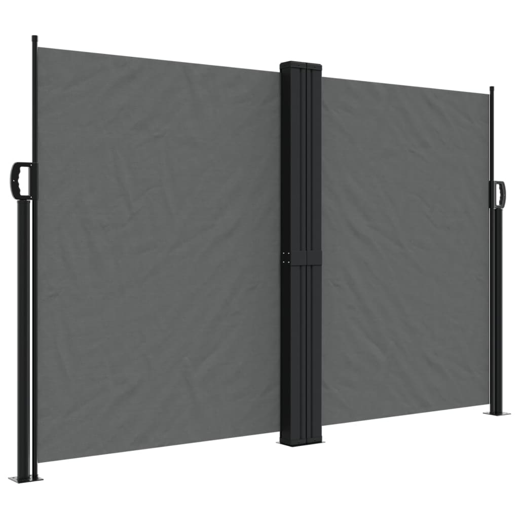 Copertină laterală retractabilă, antracit, 160x1000 cm