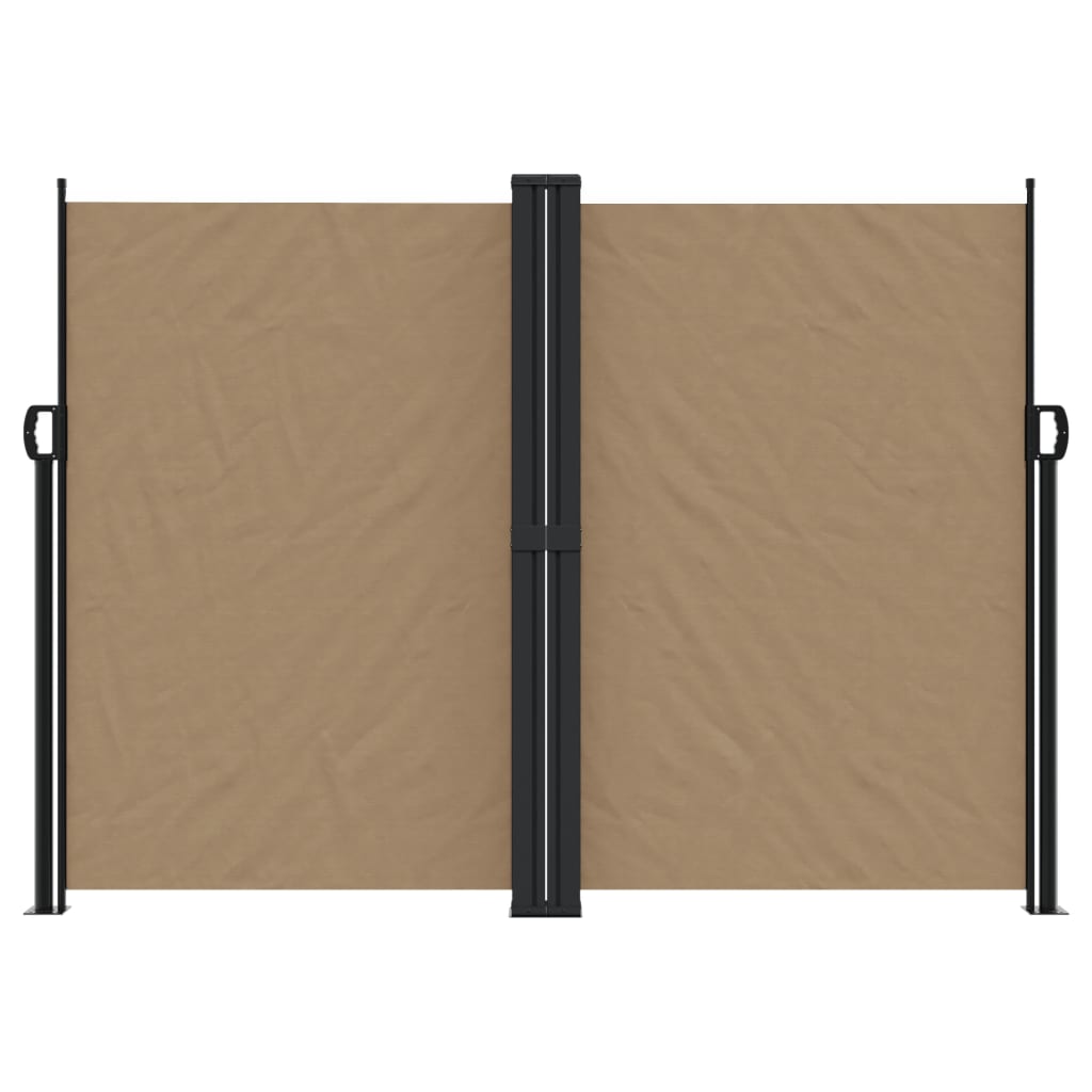Copertină laterală retractabilă, taupe, 180x1000 cm