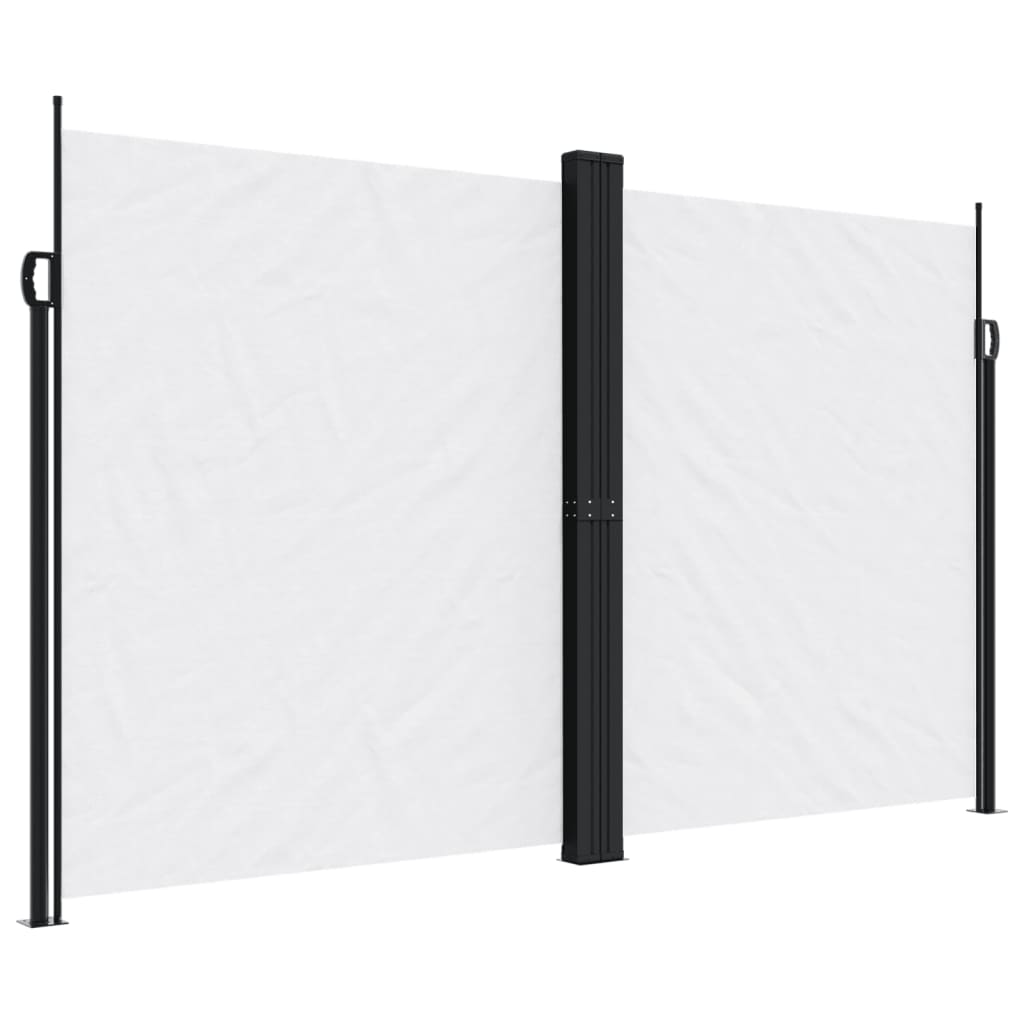 Copertină laterală retractabilă, alb, 200x1000 cm