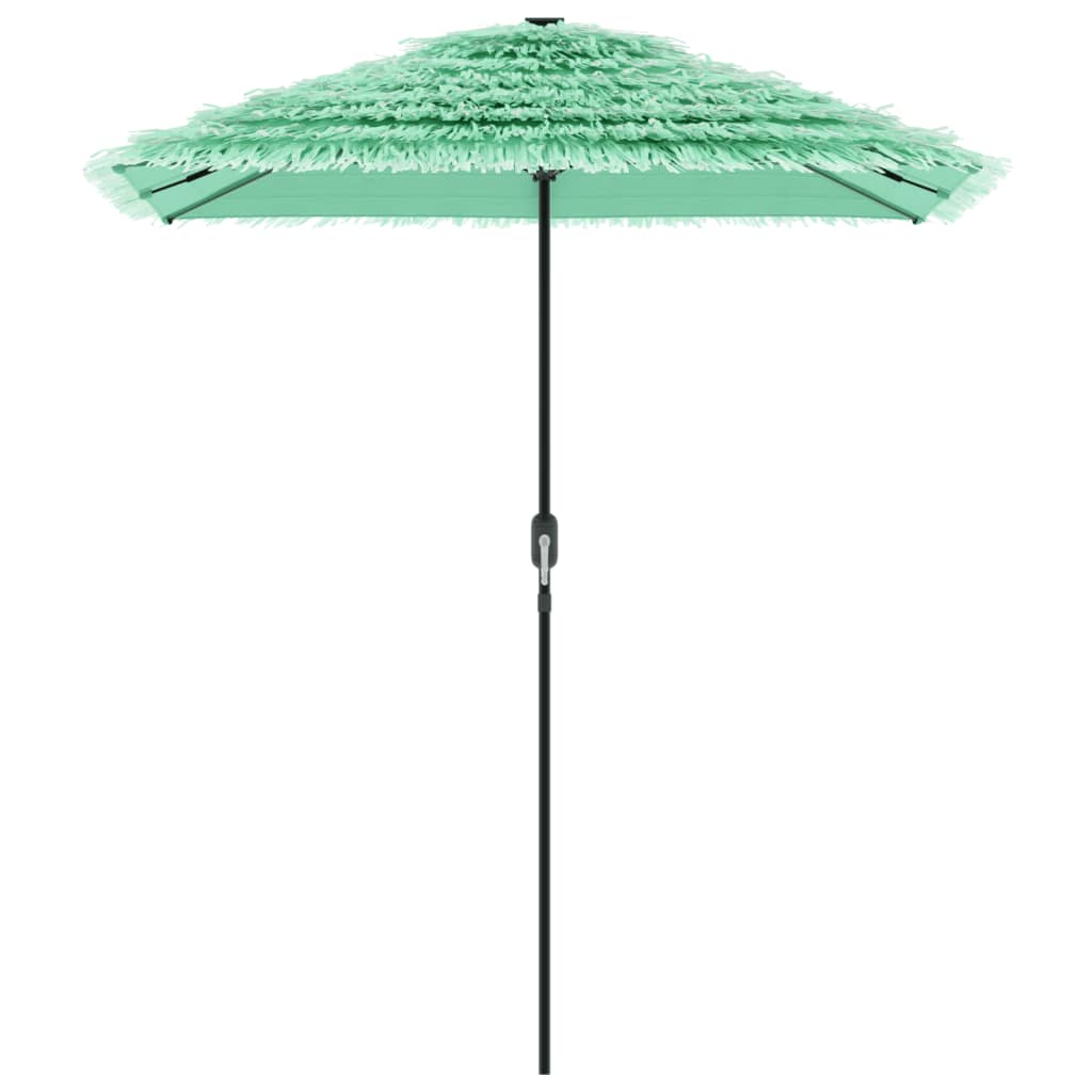 Umbrelă soare de grădină cu stâlp din oțel verde 300x200x250 cm