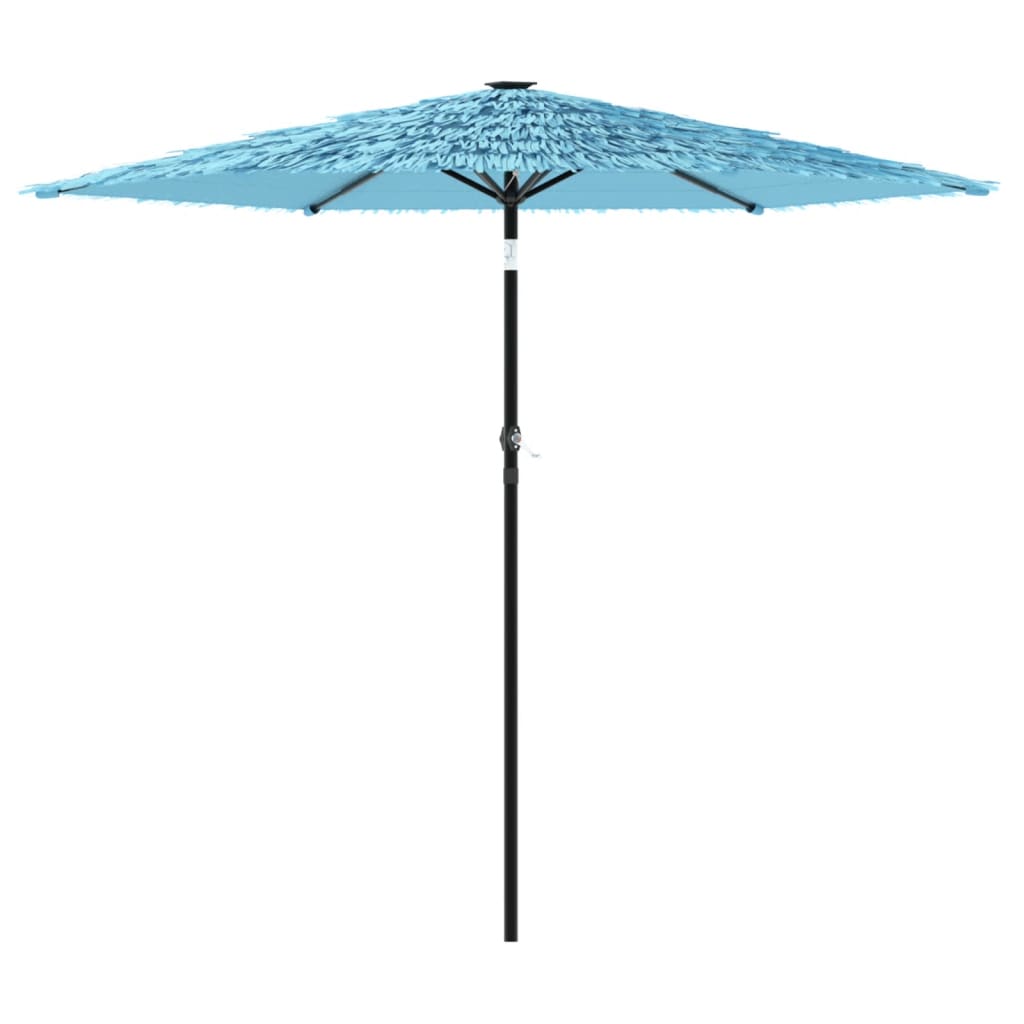 Umbrelă soare de grădină stâlp din oțel, albastru 223x223x213cm