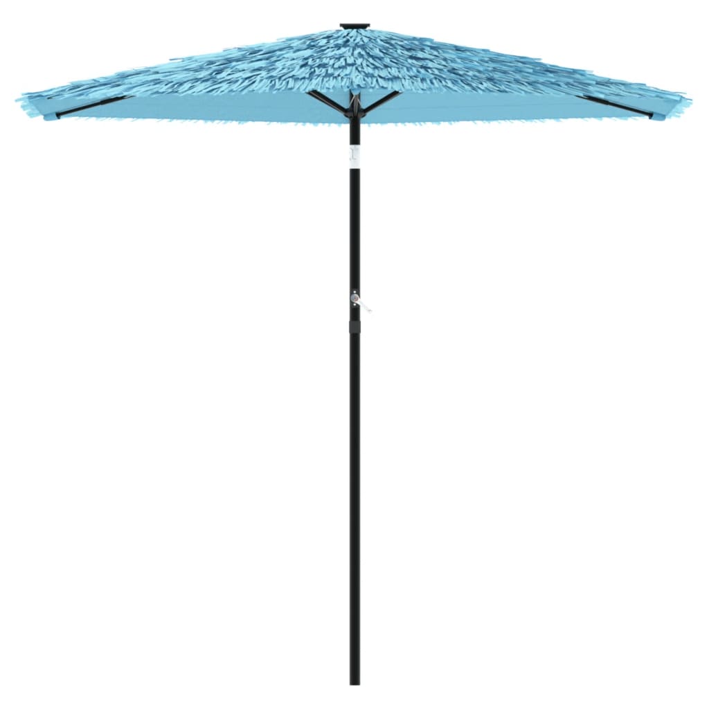 Umbrelă soare de grădină stâlp din oțel, albastru 223x223x213cm