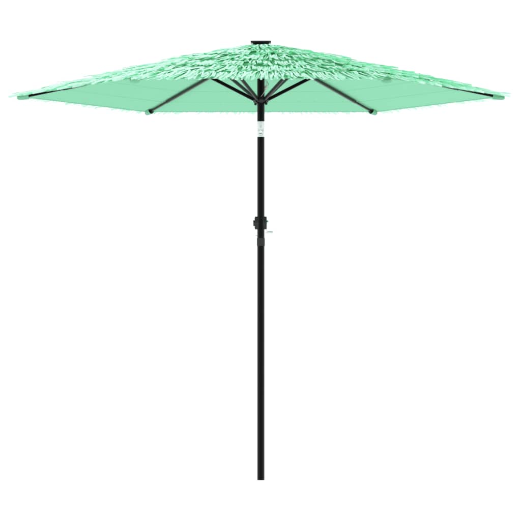 Umbrelă soare de grădină stâlp din lemn verde 223x223x213 cm