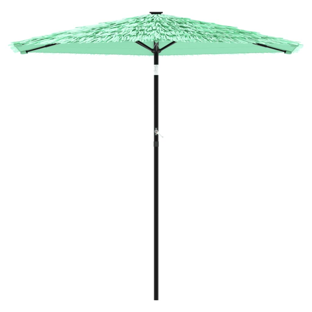 Umbrelă soare de grădină cu stâlp din oțel verde 268x268x226 cm