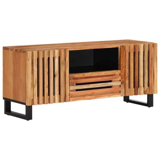 Dulap TV, 100x34x46 cm, lemn masiv de acacia