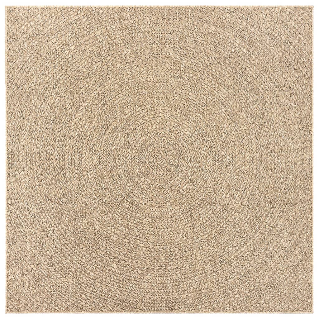 Covor ZIZUR aspect iută, 240x240cm, pentru interior și exterior