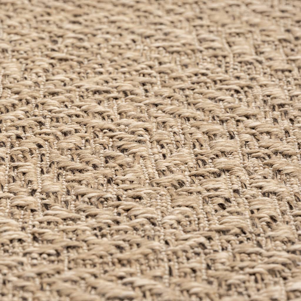 Covor ZIZUR aspect iută, 240x240cm, pentru interior și exterior